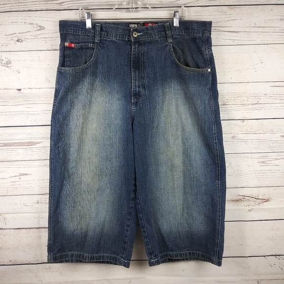 Short Southpole En Jeunesse Taille 12 – Jean Bleu, Style Hip-hop Urbain
